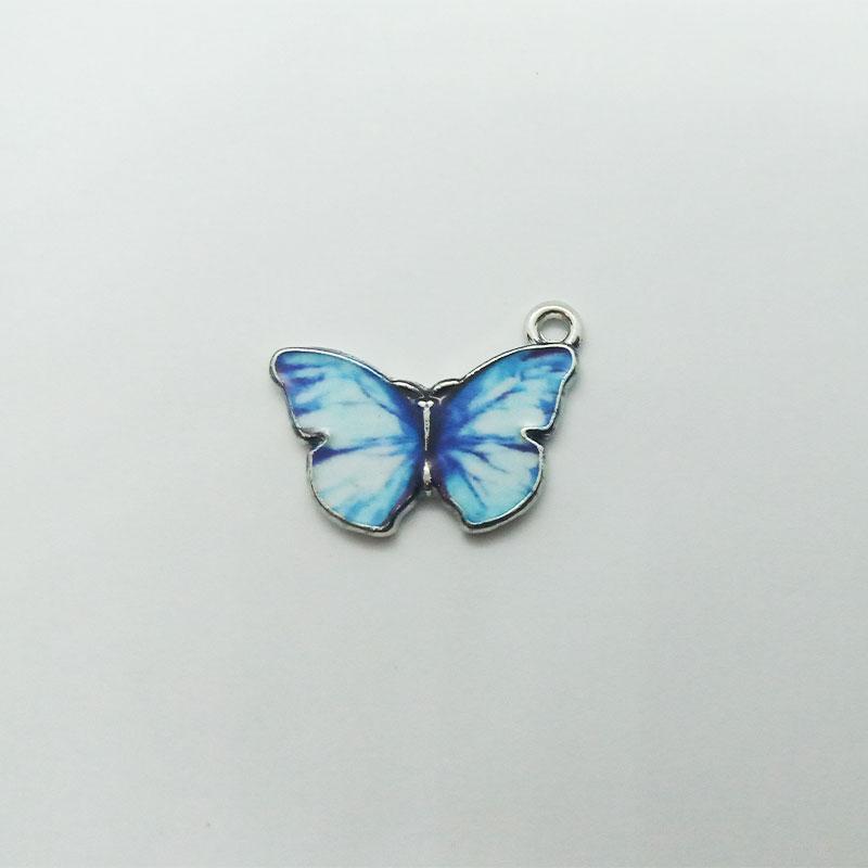 Extra függő állat világoskék pillangó charm