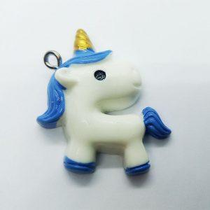 Extra függő állat unikornis egyszarvú kék charm