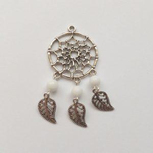 Extra függő fém álomfogó ásvánnyal charm fityegő