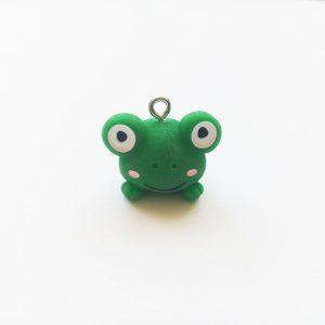 Extra függő fityegő charm állat kétéltű zöld béka