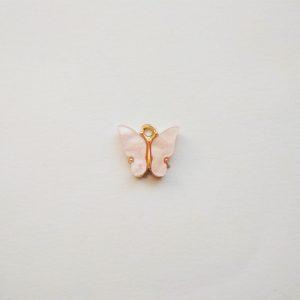 Pillangó charm extra függő fityegő rosegold